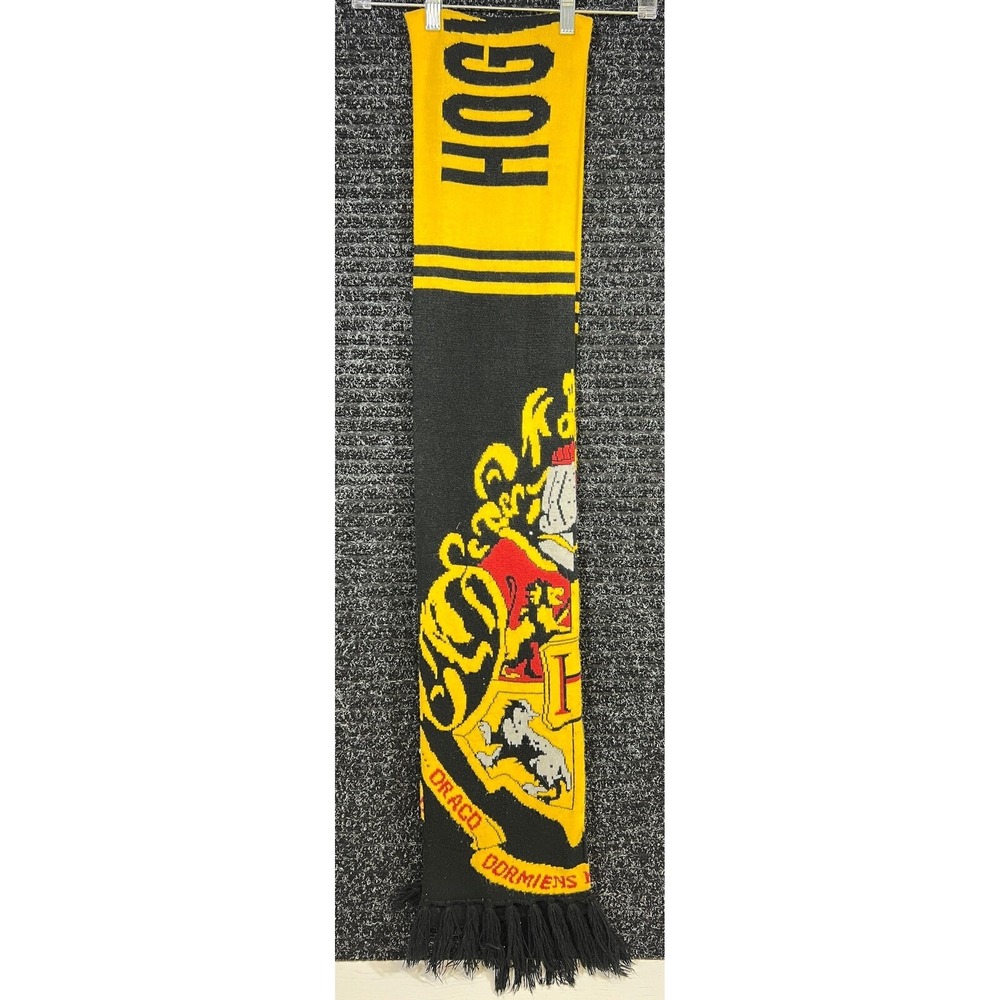 Harry Potter Hogwarts Crest Long Knit Scarf‎ - Pre Owned